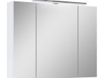 Vonios spintelė ELITA Mirror Cabinet 80, 64,7 x 18,8 x 80 cm, viršutinė, pakabinama, balta, su LED apšvietimu 50 cm, 3D, 167471