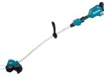 Akumuliatorinė žoliapjovė MAKITA DUR189RT, 18 V, pjovimo plotis 300 mm, svoris 3,6 kg, bešepetėlis variklis, 3-greičiai, kilpinė rankena, 5,0 Ah akumuliatorius ir pakrovėjas
