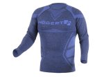 OSTE besiūliai terminiai marškinėliai ilgomis rankovėmis mėlyni 3XL-4XL 