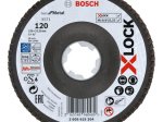 Gaubtas žiedlapinis diskas BOSCH X-Lock, D 125 mm, K 120, lenktas