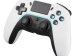 Žaidimų pultas DELTACO GAMING GAM-139-W, PS4/PC/Android/iOS valdiklis Bluetooth, 2 programuojami makrokomandos mygtukai, baltos sp.