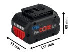 Akumuliatorius BOSCH Professional ProCORE 18 V 8.0Ah, 18 V, akumuliatoriaus talpa 8,0 ah, 1600A016GK