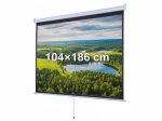 Pakabinamas projektoriaus ekranas ŠILELIS ES-1, 104×186 cm, Ekrano įstrižainė 84"