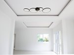Lubinis LED šviestuvas SEARCHLIGHT Cirque, 4LT, 37W, AXPxG 5,5x98x32 cm, juodos sp., 25772-4BK