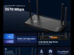 Maršrutizatorius TP-LINK Archer BE3600, dviejų dažnių, Wi-Fi 7