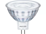 LED lempa PHILIPS, 4,4W (=35W), GU5.3 MR16, 12V, 4000K, 36°, 390 lm
