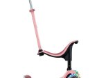 Paspirtukas GLOBBER Go Up Sporty Lights V2, pastelinis rožinis, apkrova iki 20kg