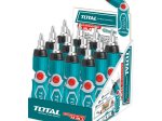 Atsuktuvas su antgaliais TOTAL, CR-V, terkšlinis, lenkiamas, 13vnt., TACSD30136