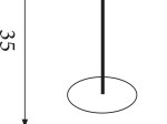 Stalinis šviestuvas SEARCHLIGHT Aerial, 13W, 230V, 3000K, 800lm, 250 x 250 x 350 mm, EU62331GO