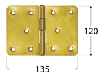 Lankstas DOMAX, Z 135/120, geltona spalva, 135 x 120 x 2,5 mm, 8043