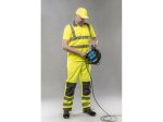 Kepurė HOGERT TECHNIK EGER, su snapeliu, gero matomumo, geltonos spalvos, universalus dydis 57–61 cm