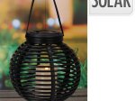 Pakabinamas žibintas SOLAR, diametras 21 cm, juodos sp.