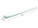 LED šviestuvas TOPE Nola, 36 W, 4000 K, 3600 lm, IP65, matmenys: 1200 x 82 x 48 mm