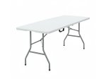Sulankstomas lauko stalas HATIS, 180 x 70 x 74 cm, baltas