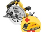 Akumuliatorinis diskinis pjūklas DEWALT DCS572N-XJ, diskas 184 mm, 18 V, be akumuliatorių ir kroviklio