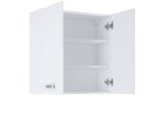 Vonios spintelė ELITA Top Unit Nika 60, 61,1 x 59,9 x 23,6 cm, viršutinė, pakabinama, lėtai idarančios durelės, balta, 2D, 167466