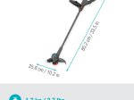 Akumuliatorinė žoliapjovė GARDENA EasyTrim 25/18V P4A Solo, pjovimo plotis: 25 cm, telesk. kotas, pasukama rankena, ratukas pjauti pakraščiams. Be akumuliatoriaus ir pakrovėjo.