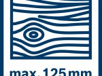 Akumuliatorinis siaurapjūklis BOSCH Professional GST 18V-125 S, Solo, judesių skaičius tuščiąja eiga 500-3500 min-1, be akumuliatoriaus ir kroviklio
