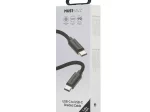Įkrovimo laidas MUSTHAVZ, USB-C į USB-C pintas laidas, 1 m, 100W, juodos sp., MHBRCABUSBCB