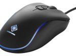 Žaidimų pelė DELTACO GAMING GAM-104, laidinė, 800-2400 DPI, 125 Hz, RGB-LED, USB, juodos sp.