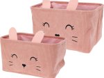 Krepšelis daiktų laikymui KIDS, 3 skirtingos sp., 30 x 20 x 16 cm