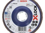 Tiesus žiedlapinis diskas BOSCH X-Lock, D 125 mm; K 80, tiesus