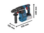 Akumuliatorinis perforatorius BOSCH Professional GBH, SDS Plus and Max, 18V-26, SOLO, 18V, smūgio jėga 2,6 J, lagaminas, 0611909001, be akumuliatoriaus ir kroviklio