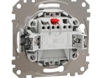 Jungiklis SCHNEIDER 10-1-Sdd111101, SEDNA Design, 1 klavišo, įleidžiamas, baltos spalvos, 10A 250V