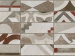 Plytelių keraminis dekoras CERAMICA FIORE Sensi 4727, 25,5 x 75,5 cm, 1,155 m2/dėž., smėlio spalvos, patchwork, Bulgarija