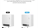 Išmanusis jungiklis SONOFF Minir2, 2200W, 230VAC, valdomas programėle, Wi-Fi, galimybė valdyti balsu, DIY režimas