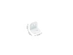Baldinis kampas XIDO, 27x27x31x1, baltas, 70073
