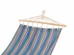 Hamakas H17, su medinėmis juostelėmis, dryžuotas, mėlynas 200 x 100 cm