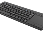 Kompiuterio klaviatūra DELTACO Tb-504-En, bevielė, mini, EN, 2.4G, juodos sp.