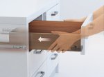 Stalčių bėgeliai HETTICH Quadro V6, pilno ištraukimo 450mm, "Push to open", 9184398