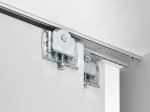 Stumdomų durų bėgelis HETTICH SlideLine16, prisukamas, spl. sidabro, 2 m, 9184437