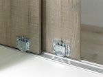 Stumdomų durų bėgelis HETTICH SlideLine16, prisukamas, spl. sidabro, 2 m, 9184437