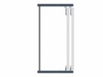 Stumdomų durų bėgelis HETTICH SlideLine12, prisukamas, spl. sidabro, 2 m, 9111016
