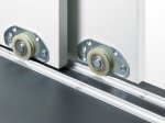Stumdomų durų bėgelis HETTICH SlideLine12, prisukamas, spl. sidabro, 2 m, 9111016