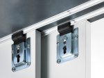 Stumdomų durų bėgelis HETTICH SlideLine12, prisukamas, spl. sidabro, 2 m, 9111016