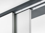 Stumdomų durų bėgelis HETTICH SlideLine12, prisukamas, spl. sidabro, 2 m, 9111016