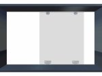 Stumdomų durų bėgelis HETTICH SlideLine1, frezuojamas, spl. balta, 2 m, 2 vnt., 1491