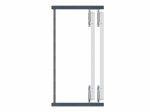 Stumdomų durų montavimo rinkinys HETTICH SlideLine16, cinkuotas, 60 kg, 9184438