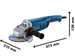Elektrinis kampinis šlifuoklis BOSCH Professional, GWS 22-180 J, galia 2200 W, 06018C0300