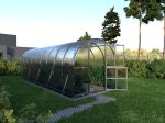 Šiltnamis KLASIKA Arkinis, 18 m2, su pamatu ir 6 mm polikarbonatine danga, 3 x 6 m, arkos formos