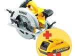 Elektrinis diskinis pjūklas DEWALT DWE575K-QS, galia 1600 W, diskas 190 mm