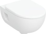 Klozetas GEBERIT Selnova, pakabinamas, be nuplovimo lanko, lėto nusileidimo ir greito nuėmimo dangtis, 501.750.00.1