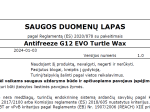 Aušinimo skystis TURTLE WAX G12 Evo, -35°C, 4L, violetinis, hibriniams automobiliams ir elektromobiliams