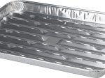 Griliaus padėklas BBQ, aliumininis, 34x23x2,5cm, 5 vnt.