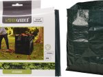 Sulankstomas maišas sodo atliekoms, 390 l, 70 x 70 x 80 cm, 120 g/m,2 su rankenomis, tamsiai žalios sp.
