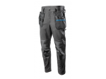 Kelnės HOGERT WORKWEAR Wurnitz, 60% poliesteris, 38% medvilnė, 2% elastanas, pilka spalva, XL (54) dydis, CE